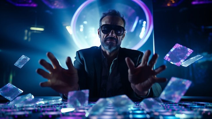 Live dealer studio environment with multi-camera setup